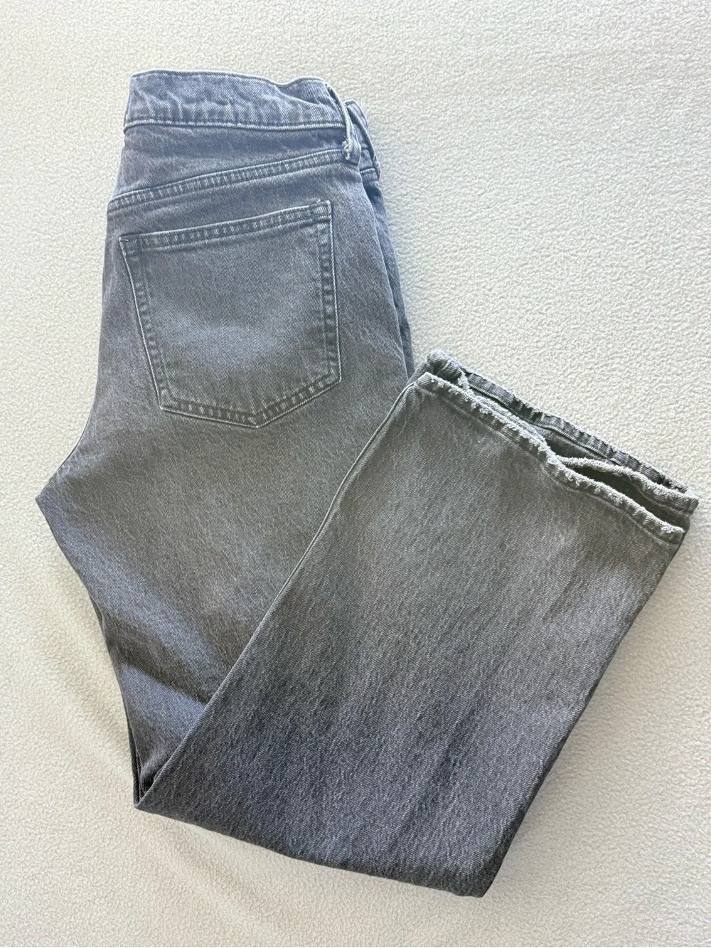 Abercrombie & Fitch Women's Baggy Low-Rise Jeans - Washed Black - Picture 5 of 5